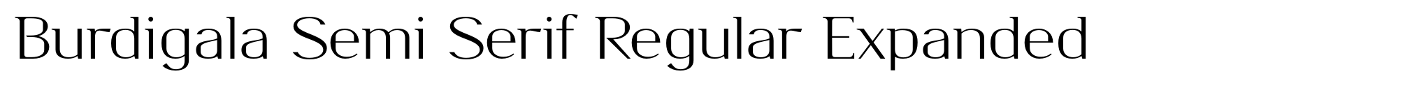 Burdigala Semi Serif Regular Expanded image